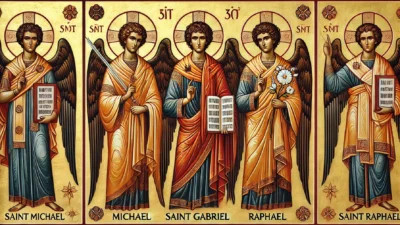 icone novena aos santos arcanjos sao miguel sao gabriel sao rafael