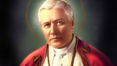 rosto sereno do Papa São Pio X 21 de agosto