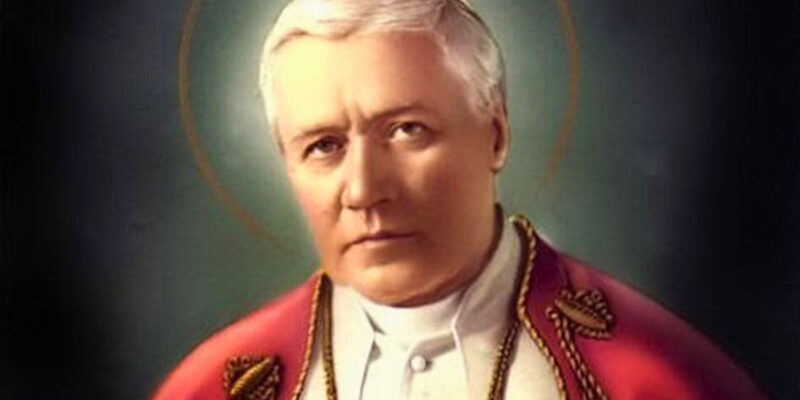 rosto sereno do Papa São Pio X 21 de agosto