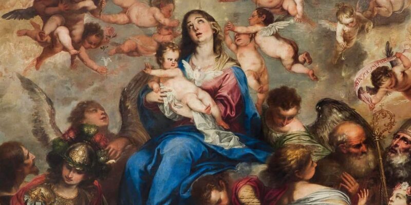 quadro pintura santissimo nome de maria
