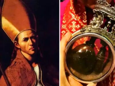 imagem de sao januario e a reliquia do seu sangue