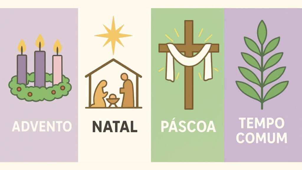 tempos do ano liturgico ciclos cores significados