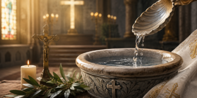 importancia da agua benta site catolico catequese liturgia