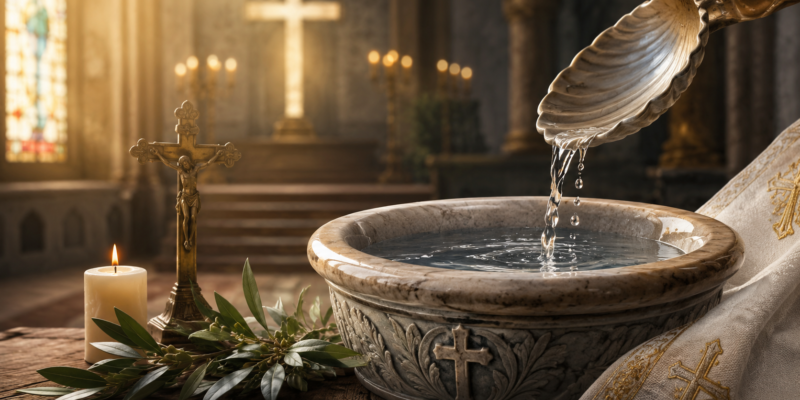 importancia da agua benta site catolico catequese liturgia