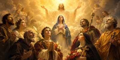 por que pedir a intercessão dos santos site catolico catequese